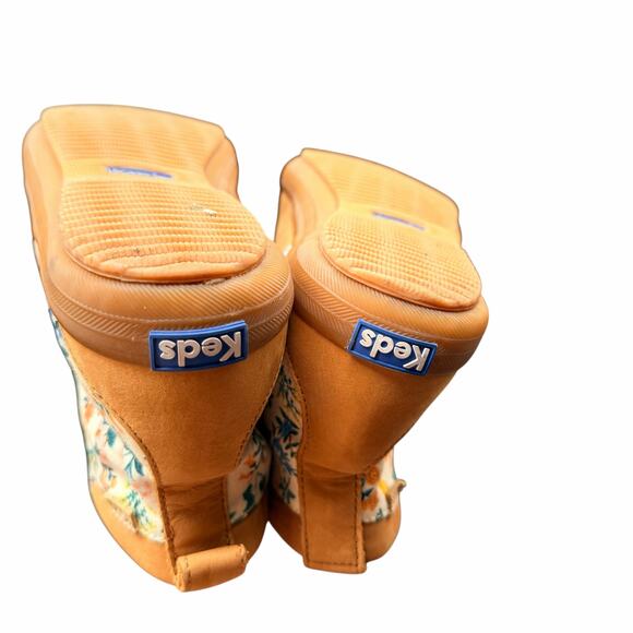 Keds x Rifle Paper Co Scout Wildflower Leather Boots 10 W wide width - Picture 7 of 13